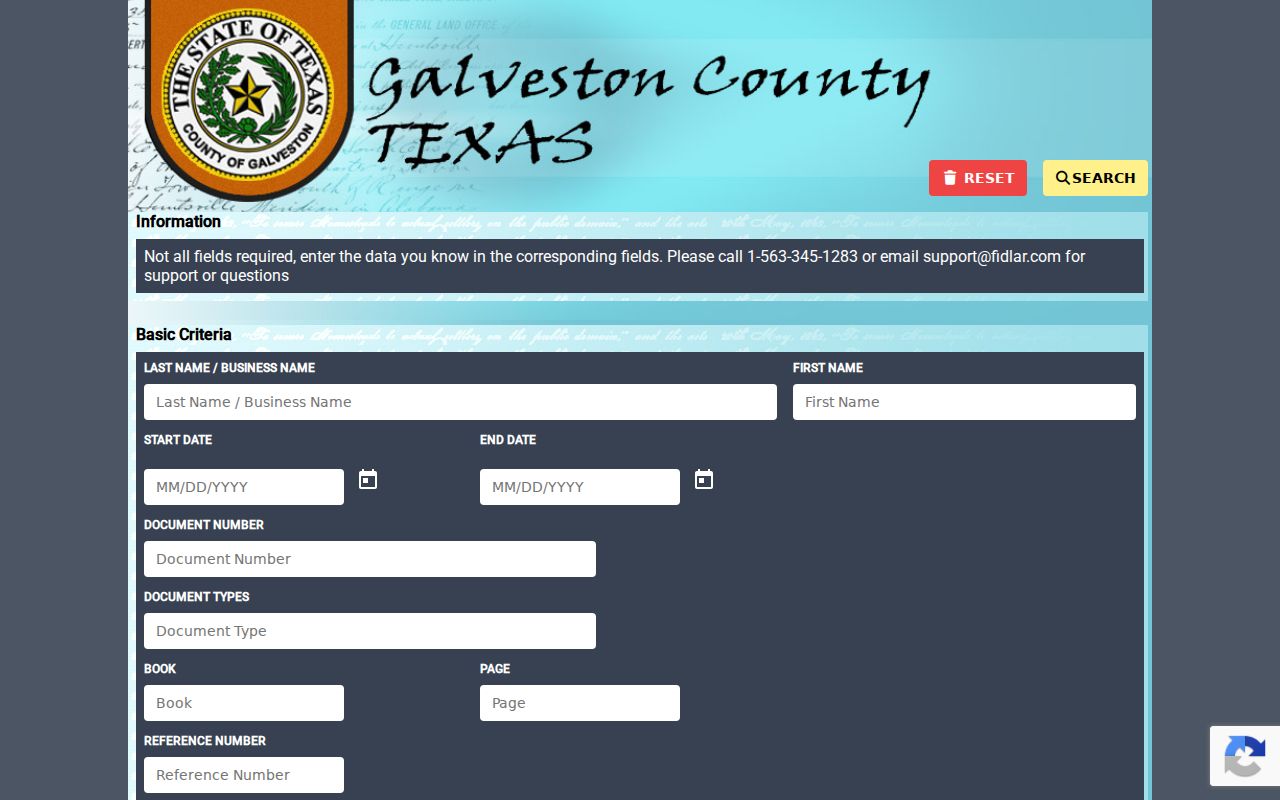 Galveston residents directory County AVA deed index