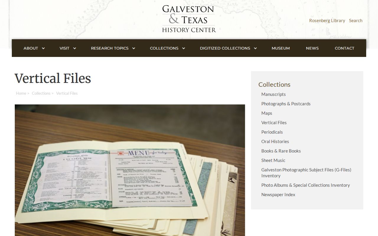 Galveston neighbors neighborhood and civic vertical-files collection